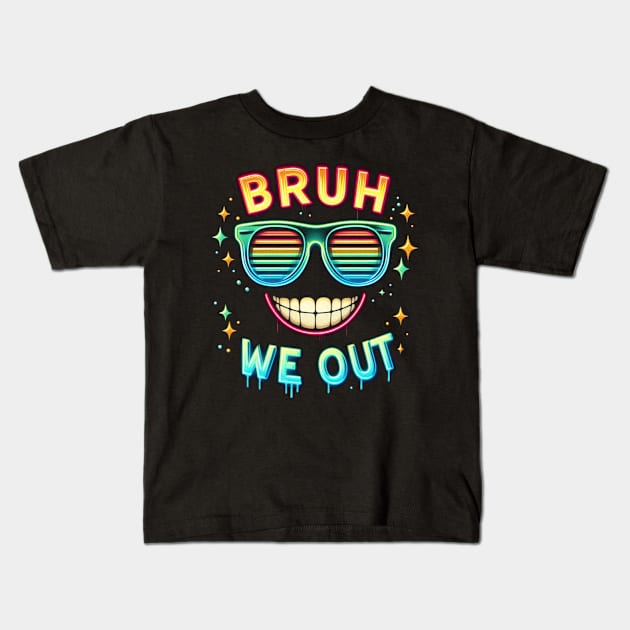 Bruh We Out Kids T-Shirt by unn4med